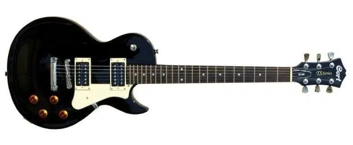 Cort Cr100bk Classic Rock Serisi Elektro Gitar - Siyah (başlangıç/orta Seviye) | Çift Humbucker (hh) Manyetik, Tek Parça Bolt-on Sap Ve Geleneksel Tonlar