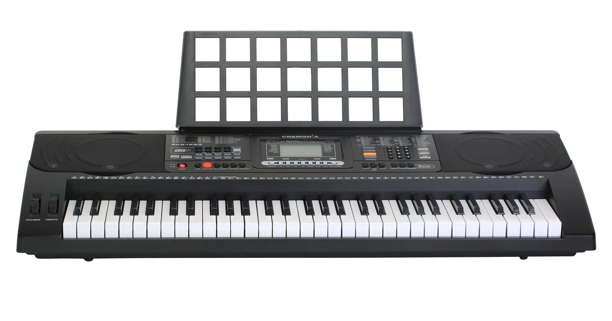 Cremonia EK61223 61 Tuşlu Elektronik Org (Başlangıç Seviyesi) | LCD Ekran, Çoklu Ritim ve Ses Seçenekleri, Eğitim ve Hobi İçin İdeal Klavye