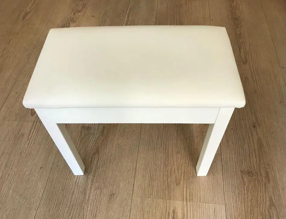 Cremonia Ptcwh Piyano Taburesi - 50 Cm Beyaz (aksesuar) | Beyaz Piyano Ve Dijital Piyanolarla Tam Renk Uyumu, Ergonomik Yükseklik Ve Sağlam Şasi