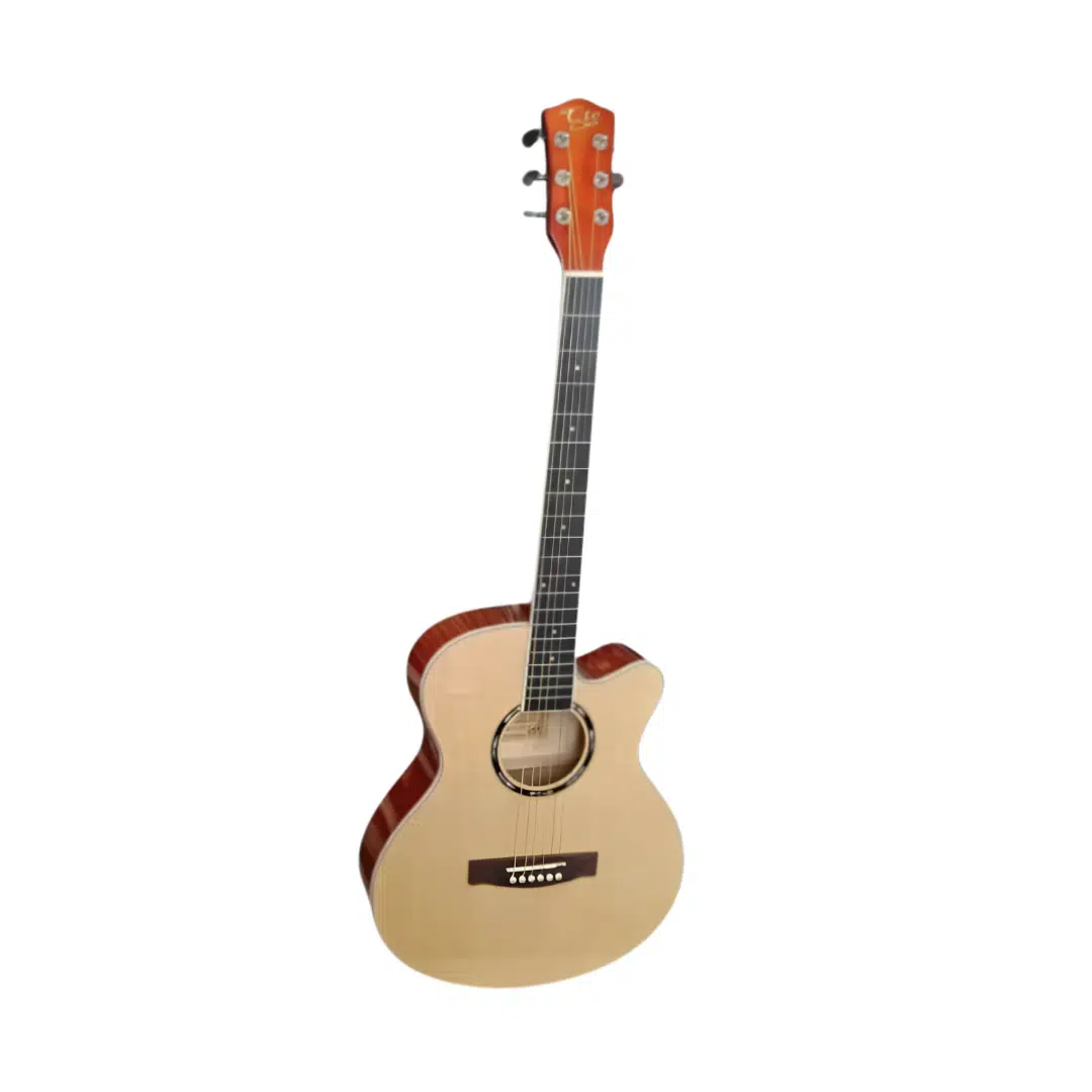 Cross QAG4018/NT İnce Kasa (Slim) Cutaway Elektro Akustik Gitar | Naturel Renk, Dahili Preamp ve Tuner, Ergonomik Gövde