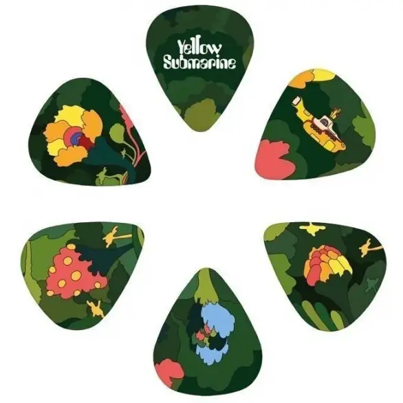 D'addario Beatles Yellow Submarine 55th Anniversary Pepperland Woods 15'li Paket Pena (Medium )