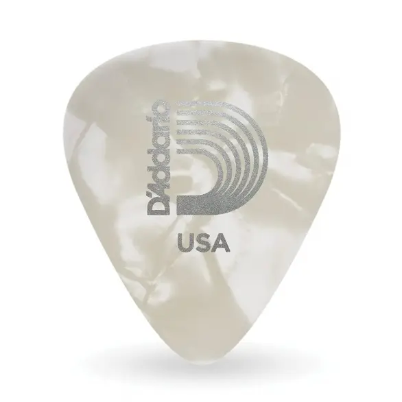 D'addario Classic White Pearl Celluloid Pena (Medium)