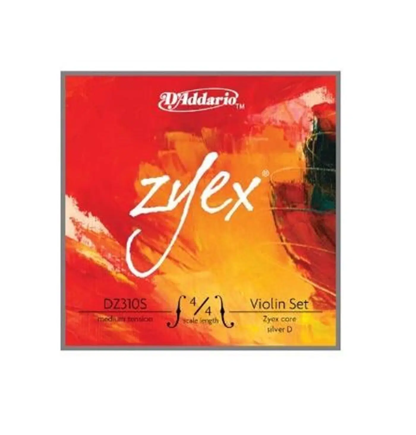 D'Addario DZ310S Zyex Keman Tel Seti (4/4) | Gümüş Sarımlı Re (D) Teli ile Güçlü Projeksiyon Zengin Tonal Derinlik ve Üstün Yay Tepkisi