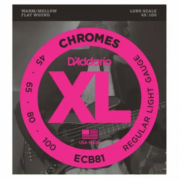 D'Addario ECB81 Chromes Bas Gitar Teli (45-100)