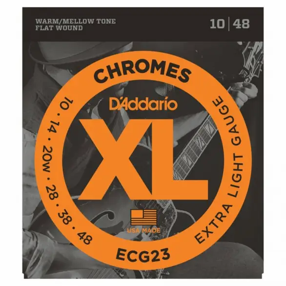 D'Addario ECG23 Chromes Elektro Gitar Teli (10-48)