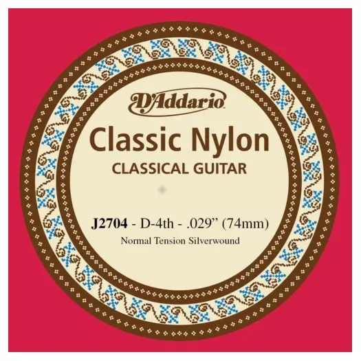 D'Addario J2704 Normal Tension Tek Klasik Gitar Teli (D)