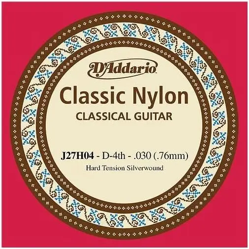 D'addario J27H04 Student Naylon Silver Tek Klasik Gitar Teli (Hard Tension)