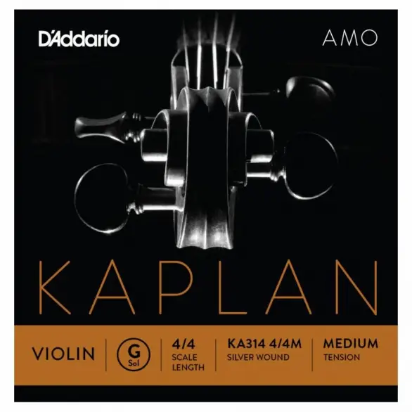 D'Addario KA314 4/4M Kaplan Amo Keman Teli (G)