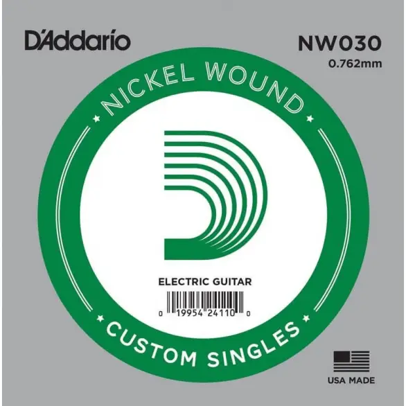 D'addario NW030 Nickel Wound Tek Elektro Gitar Teli (.030)