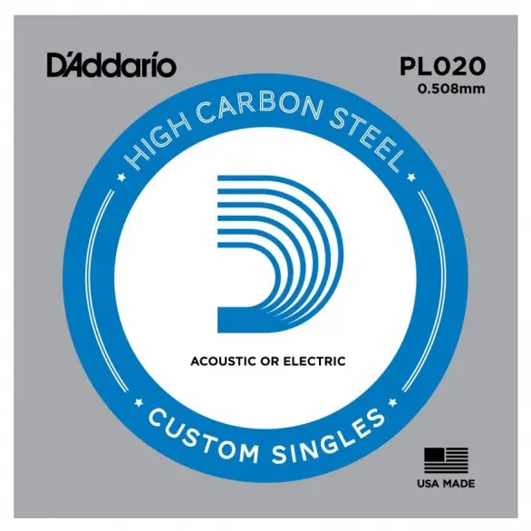 D'Addario PL020 Tek Elektro Gitar Teli (20)