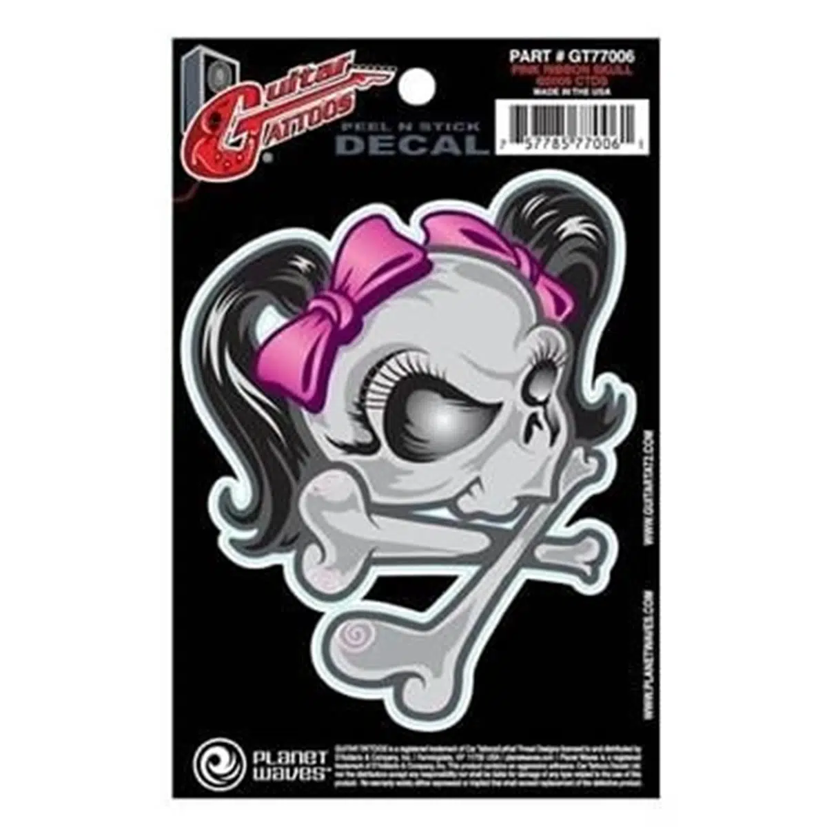 D'Addario Planet Waves GT77006 Gitar Tattoo Ribbon Sticker (Aksesuar) | Kişiselleştirilmiş Gövde Tasarımı, Kolay Uygulama ve Enstrüman Cilasına Zarar Vermeyen Yapı