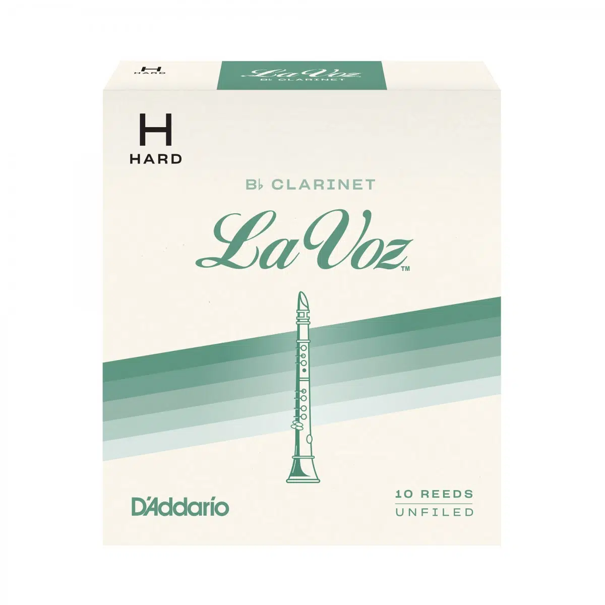 D'Addario RCC10HD La Voz Bb Klarnet Kamışı Hard Sertlik (Profesyonel/Caz) - 10'lu Paket | Sert ve Kararlı Ton, Güçlü Ses Projeksiyonu