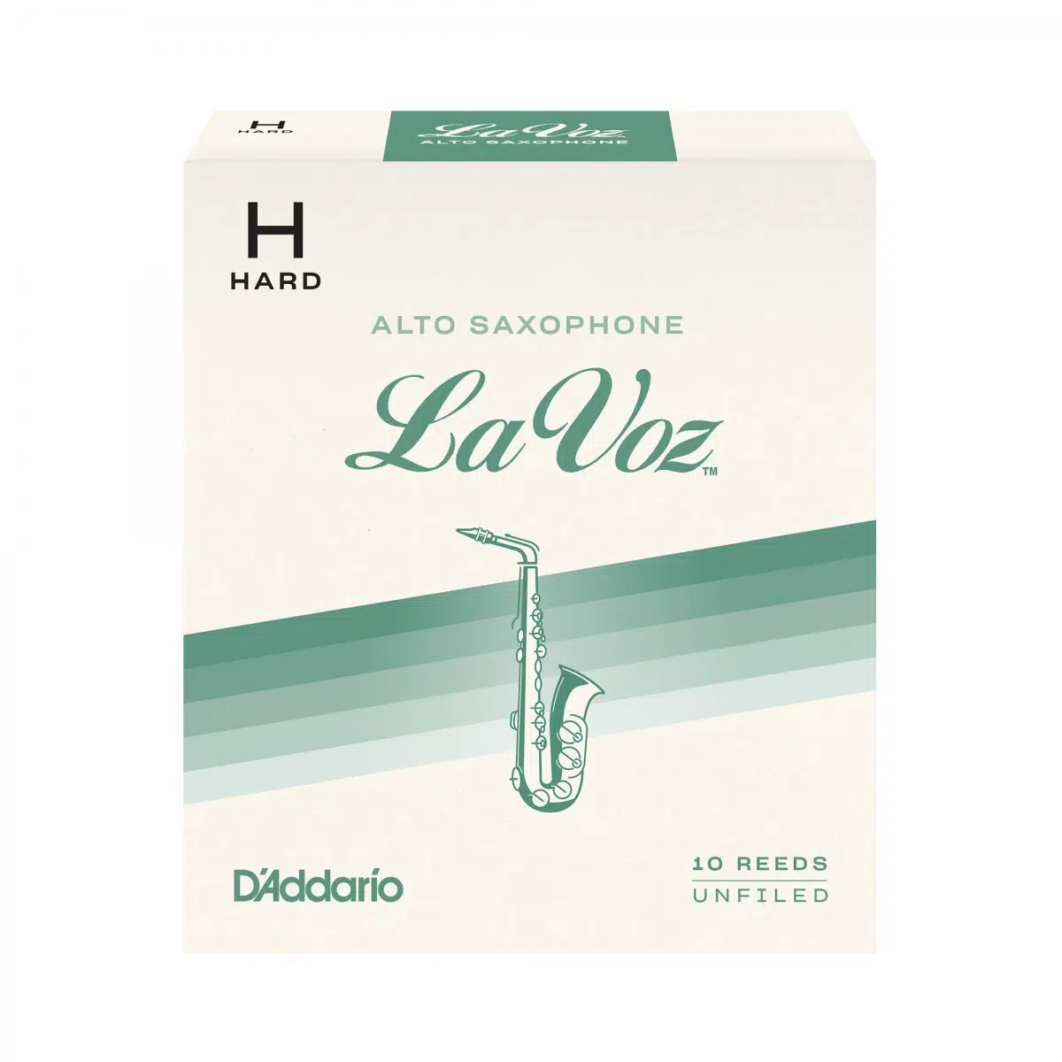 D'Addario RJC10HD La Voz Alto Saksafon Kamışı Hard Sertlik (Profesyonel/Caz) - 10'lu Paket | Güçlü Ses Projeksiyonu ve Sert Ton Karakteri