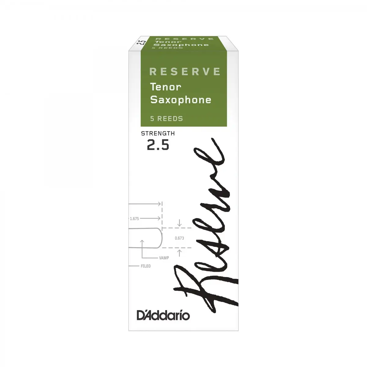 D'Addario Woodwinds Reserve DKR0525 Tenor Saksafon Kamışı No:2.5