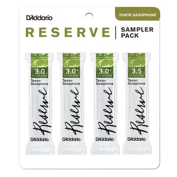 D'Addario DRS-K30 Reserve Sampler Tenor Saksafon Kamışı No: 3.0 / 3.5 (Profesyonel) - Deneme Paketi | İki Farklı Sertlikte Profesyonel Deneme İmkanı