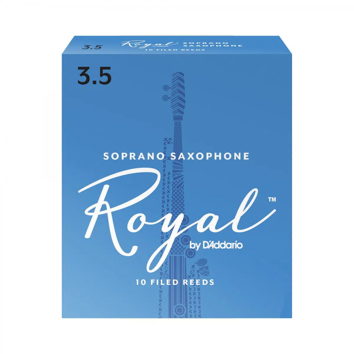 D'Addario RIB1035 Royal Soprano Saksafon Kamışı No: 3.5 (Profesyonel) - 10'lu Paket | Profesyonel Performans ve Güçlü Ses Karakteri