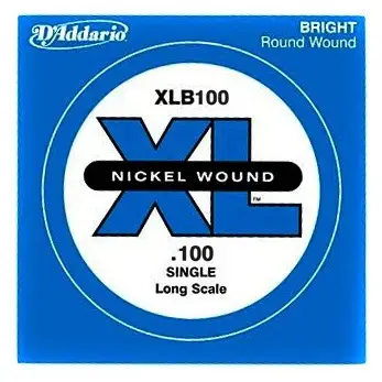 D'addario XLB035 Nickel Wound Long Scale Tek Bas Gitar Teli (.035)