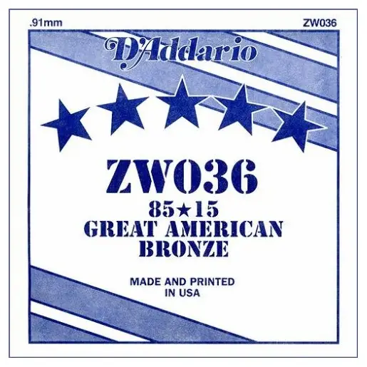 D'Addario ZW034 Tek Akustik Gitar Teli (34)