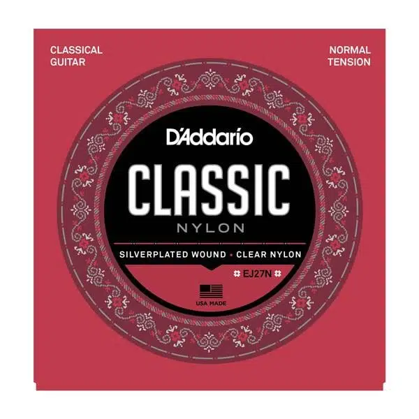D'Addario EJ27N Classics Serisi Klasik Gitar Tel Seti (4/4 Ölçek - Normal Tension - Gümüş Sarım)