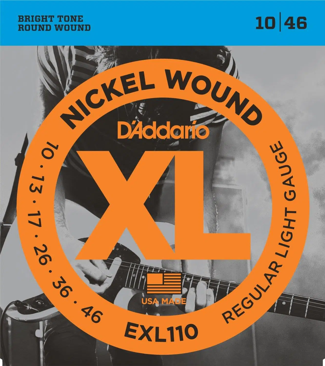 D'Addario EXL110 XL Nickel Serisi Elektro Gitar Tel Seti (Regular Light - 10-46)
