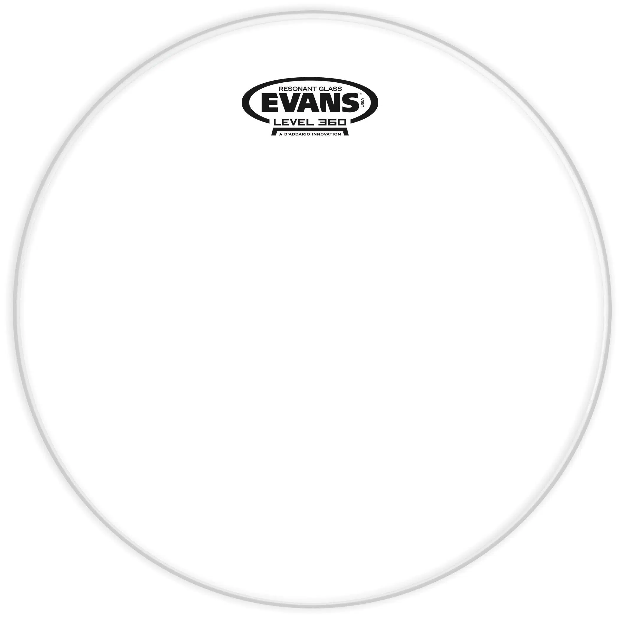 Evans TT08RGL Resonant Glass 8 İnç Tom Alt Derisi (Profesyonel) | Şeffaf Tek Katmanlı Yapı, Parlak ve Açık Resonans Karakteri, Maksimum Sustain ve Berrak Ses Sinyali