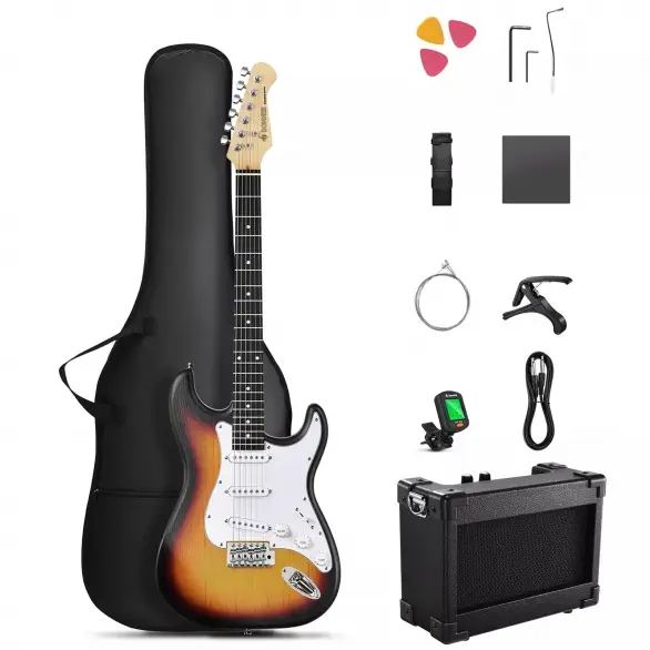 Donner DST-80 ST Elektro Gitar Seti (Sunburst)
