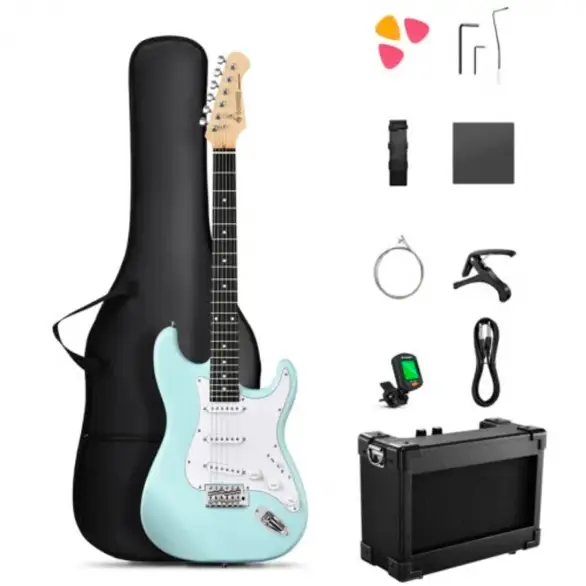 Donner DST-80 ST Elektro Gitar Seti (Surf Green)