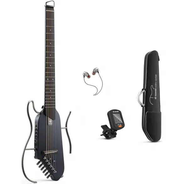 Donner HUSH-I Silent Gitar (Siyah)