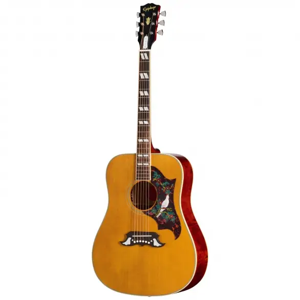 Epiphone 1963 Dove Reissue Elektro Akustik Gitar (Antique Natural)