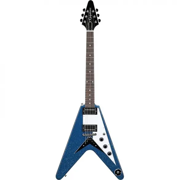 Epiphone Exclusive Flying V Elektro Gitar (Brunswick Blue Sparkle)