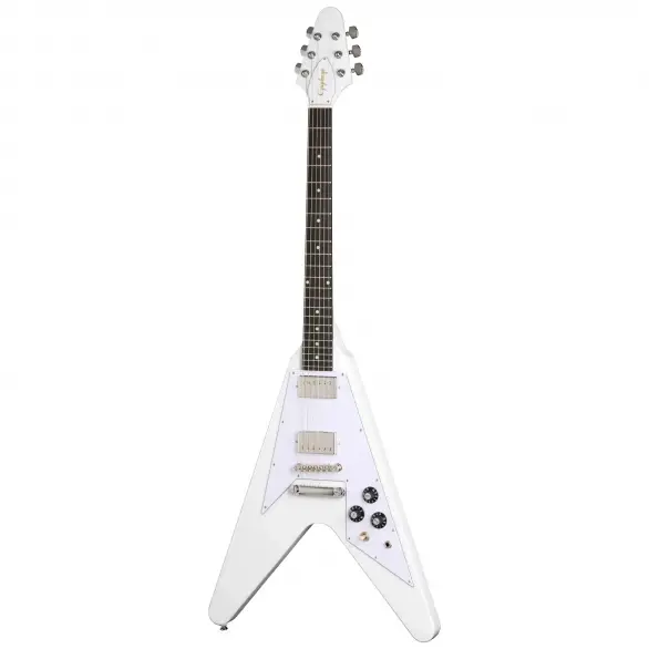 Epiphone Flying V 70s Elektro Gitar (Classic White)