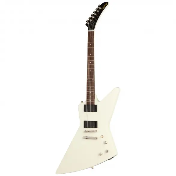 Epiphone Inspired by Gibson Explorer ‘80s EMG Elektro Gitar (Classic White)