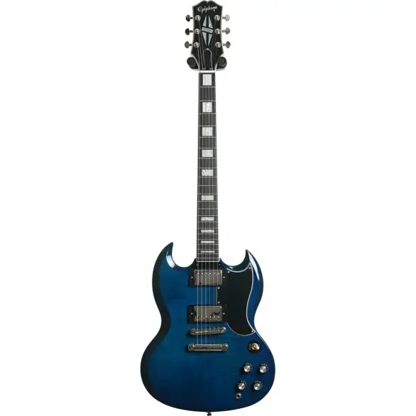 Epiphone SG Custom Figured Elektro Gitar (Viper Blue)