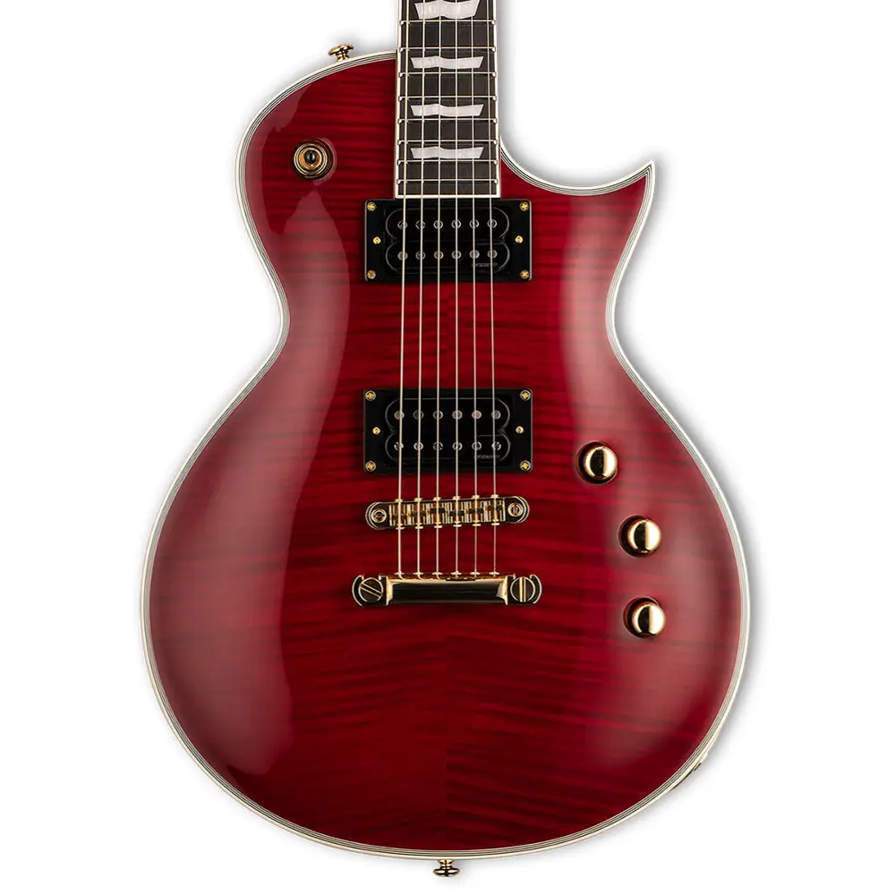 ESP LTD EC-1000T CTM See Thru Black Cherry Elektro Gitar