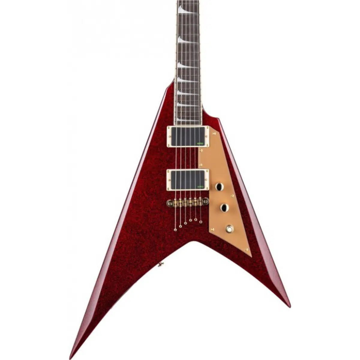 ESP LTD LKHVRSP Kirk Hammett KH-V Red Sparkle | Simli Kırmızı Sahne Işıltısı