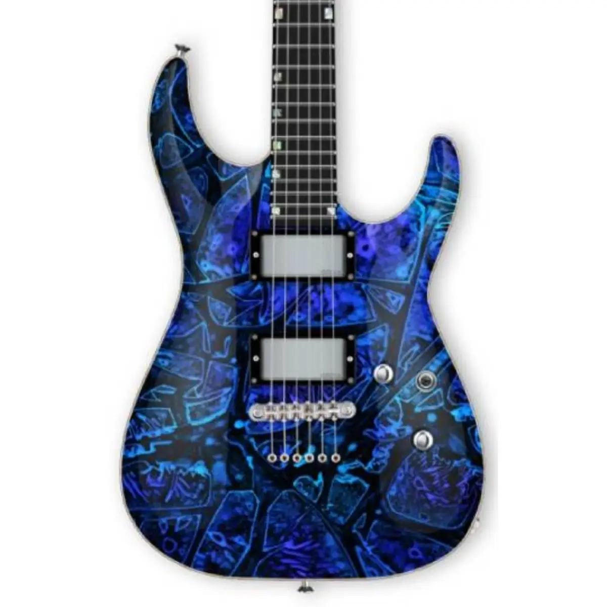 ESP USA Custom Shop Horizon-II Ghost Flame Elektro Gitar