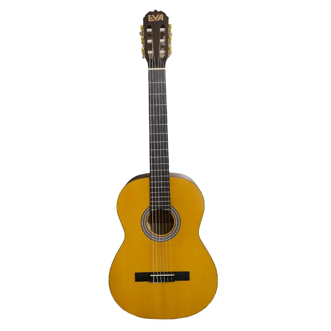 Eva ACMH-10 Naturel Mat Klasik Gitar (4/4) | Modern Mat Cila Pürüzsüz Çalım Hissi ve Sıcak Akustik Tonlar