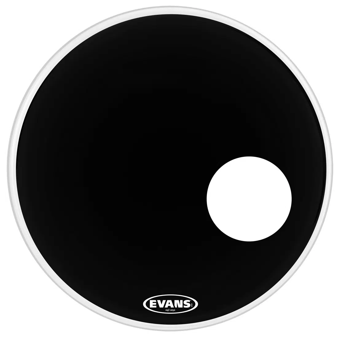 Evans BD22RONX Resonant Onyx Bas Davul Derisi (22 inç - Tek Kat - Siyah)