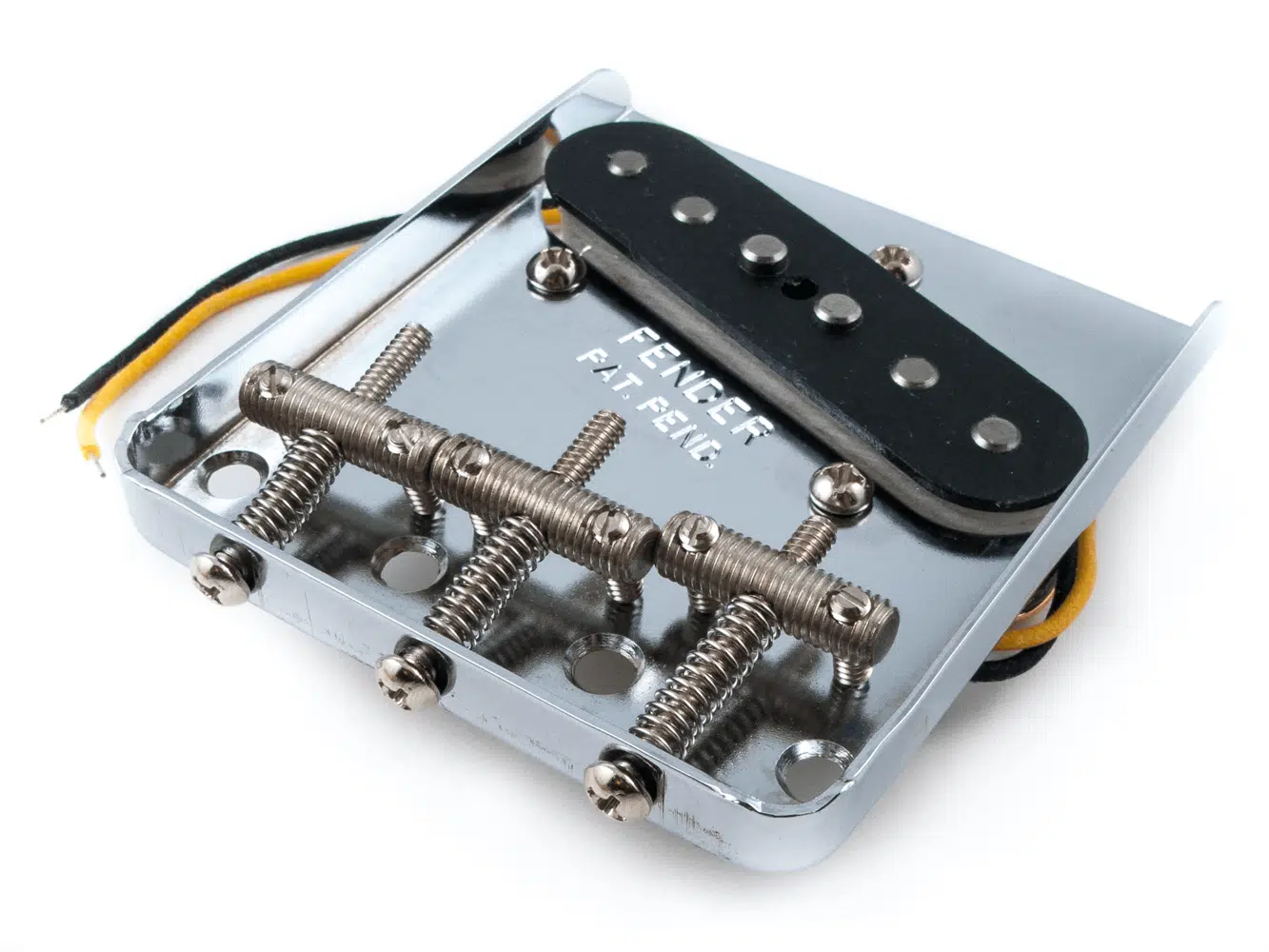 FENDER 0056069049 '62 Tele Custom Köprü Tertibatı | Manyetik Dahil Köprü Seti, Vintage Karakterli Telecaster Yedek Parçası