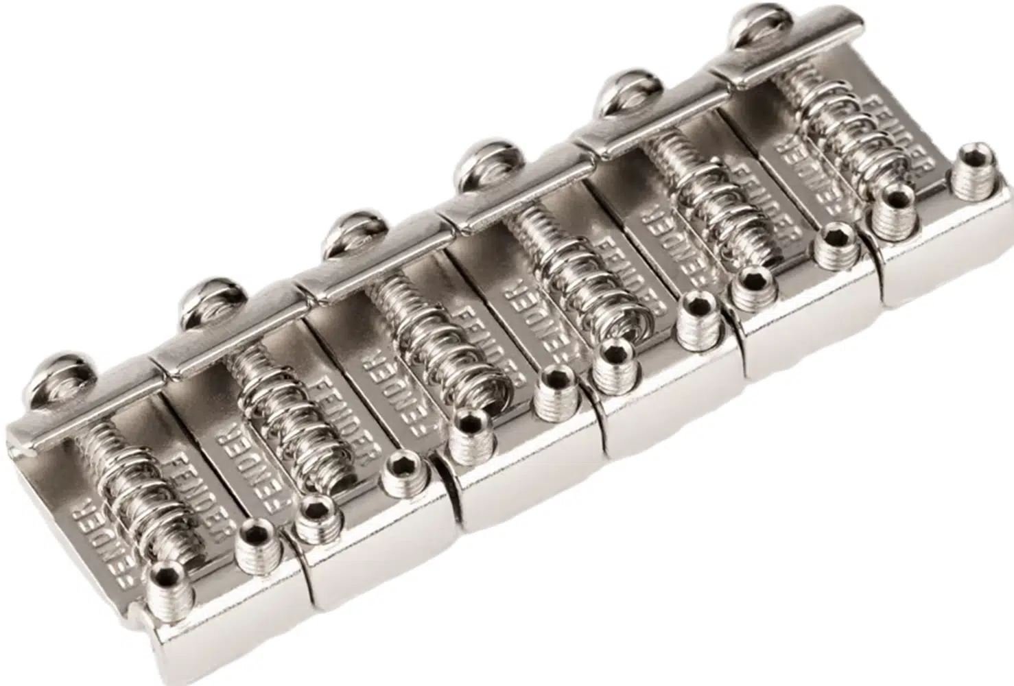 Fender 0075123049 American Standard Stratocaster Bridge Saddles 08-Present Nickel Set of 6 Köprü Yedek Parça | Stratocaster, Nikel