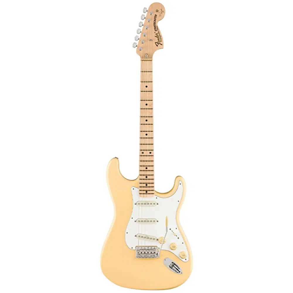 Fender 0107112841 Yngwie Malmsteen Stratocaster Elektro Gitar (vintage White) | Scalloped (oyuk) Klavye Seymour Duncan Manyetikler Ve Pirinç Eşik