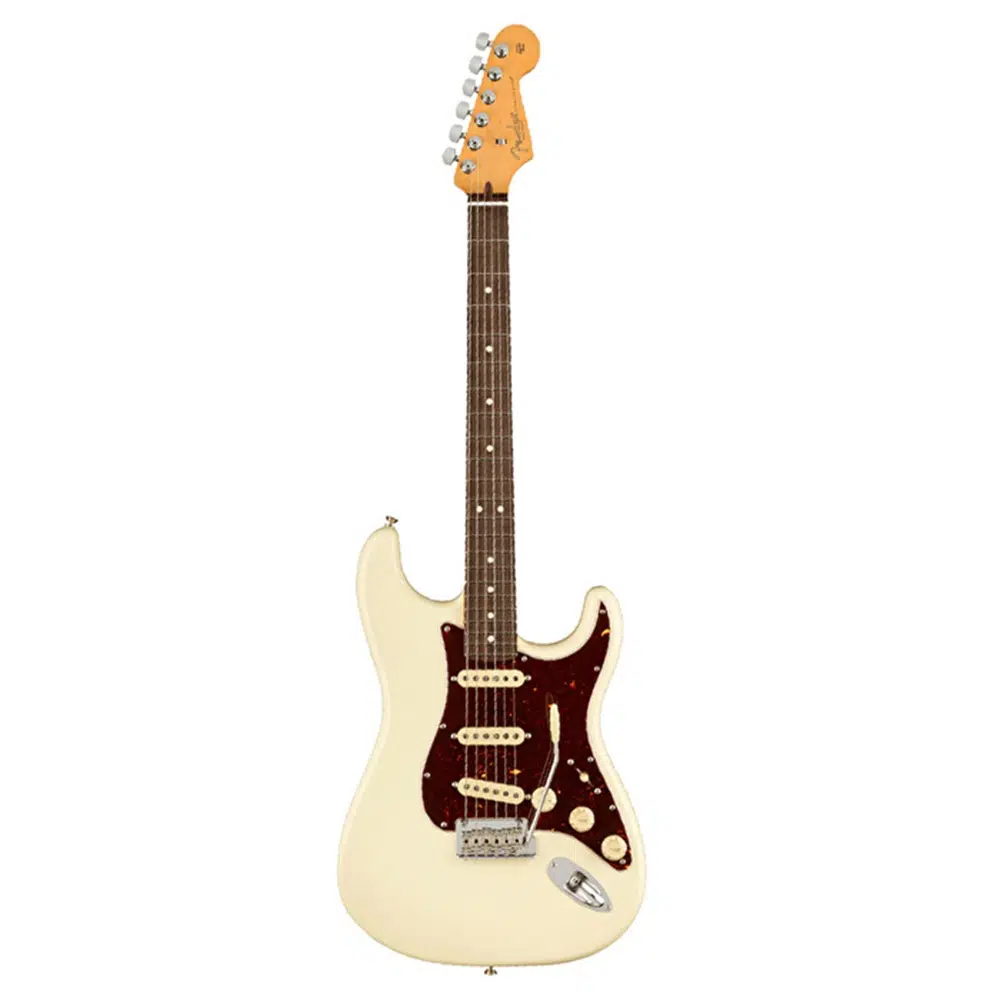 Fender 0113900705 American Professional II Stratocaster Elektro Gitar (Olympic White) | Gülağacı Klavye Olympic White ve Yüksek Perdelerde Rahat Erişim