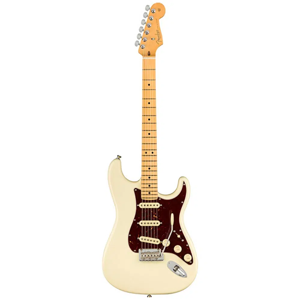 Fender 0113902705 American Professional II Stratocaster Elektro Gitar (Olympic White) | Akçaağaç Klavye Olympic White Renk ve Profesyonel Sahne Performansı