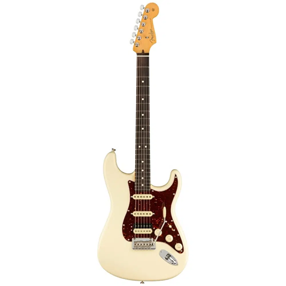 Fender 0113910705 American Professional II Stratocaster HSS Elektro Gitar (Olympic White) | Gülağacı Klavye HSS Konfigürasyonu ile Güçlü Rock ve Blues Tonları