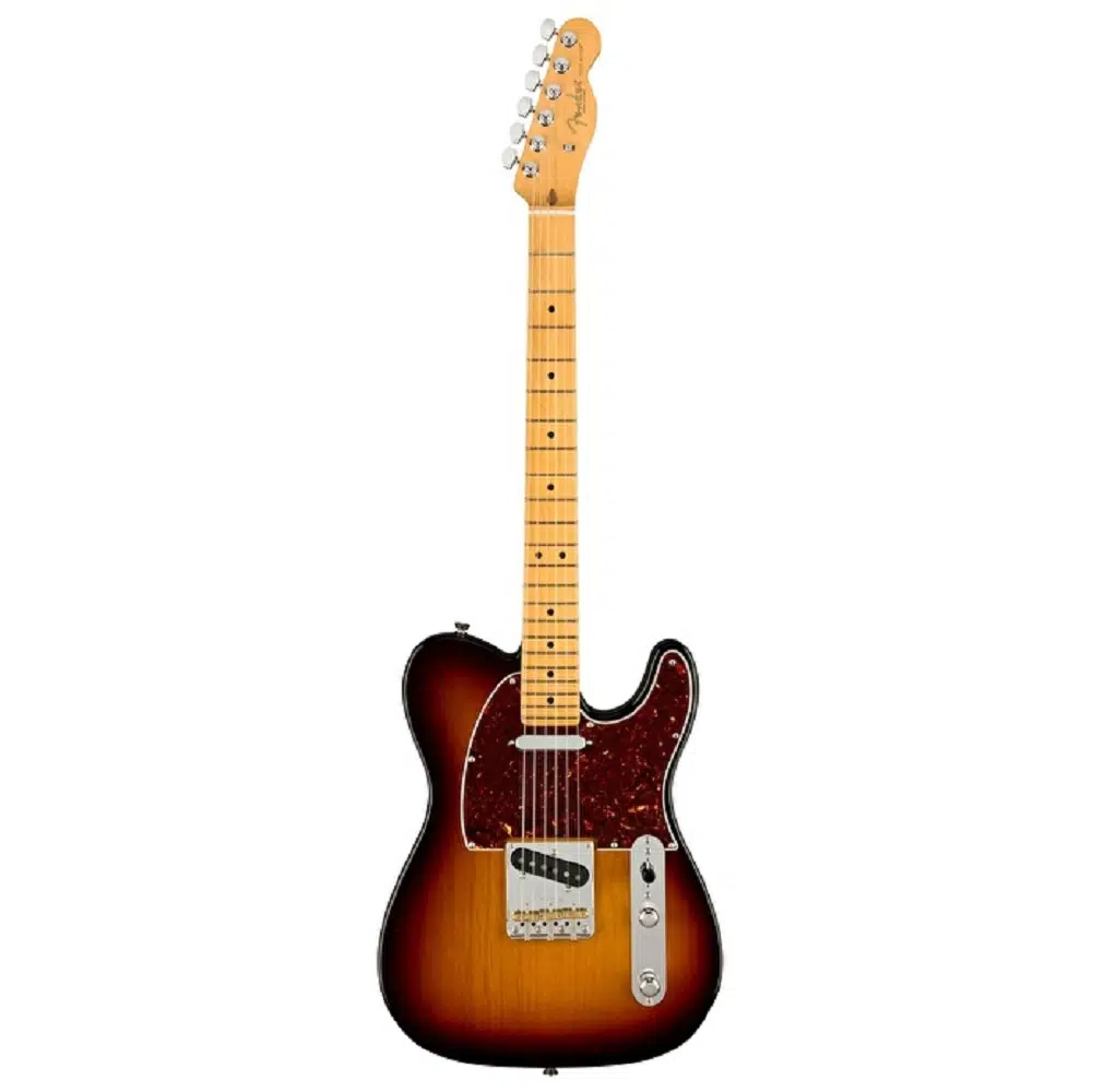 Fender 0113942700 American Professional II Telecaster Elektro Gitar (3-Color Sunburst) | V-Mod II Telecaster Manyetikleri Akçaağaç Klavye ve Pirinç "Kapsül" Eşikler