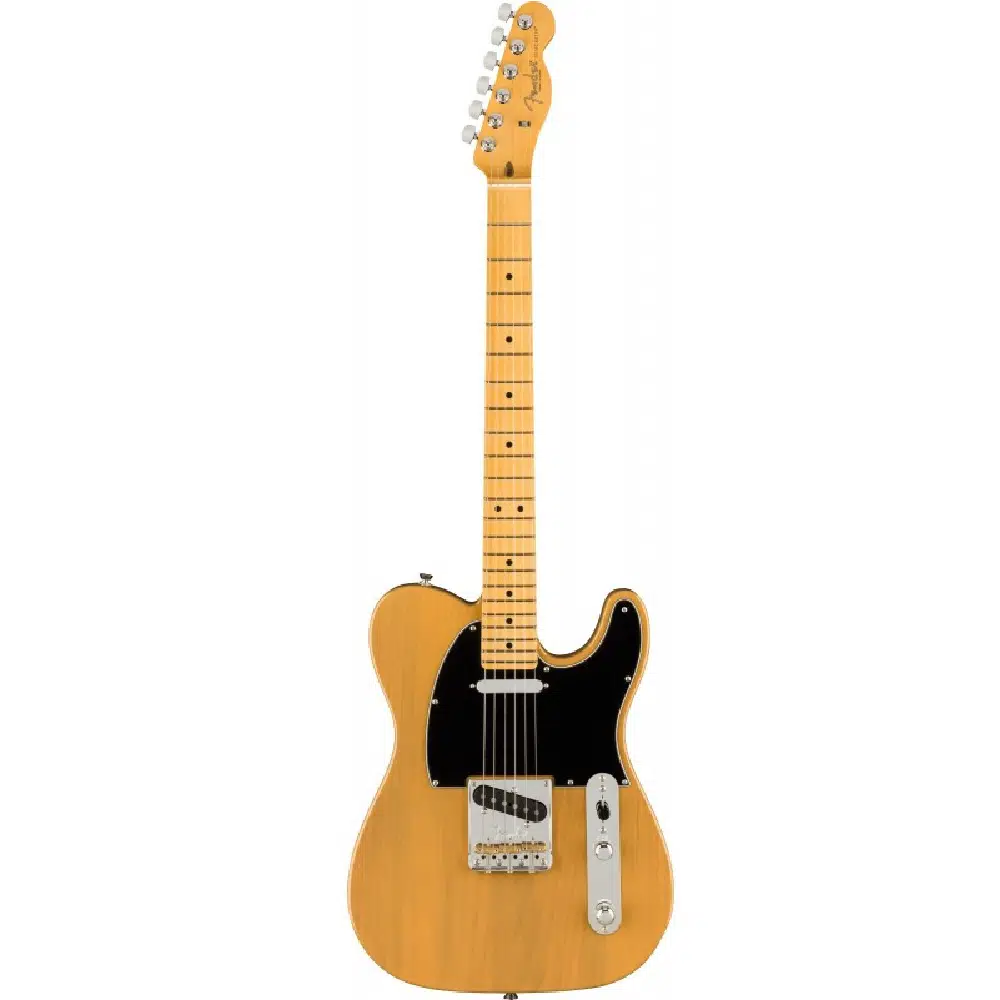 FENDER 0113942750 American Professional II Telecaster Elektro Gitar | Akçaağaç Klavye, Butterscotch Blonde, İkonik Tasarım ve Modern Çalım Kolaylığı