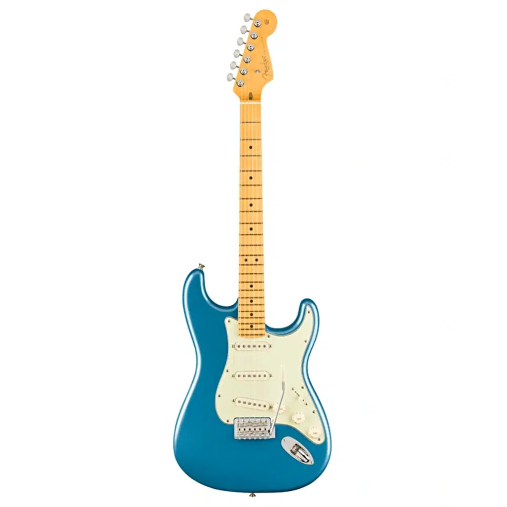 Fender 0114942379 American Professional Classic Stratocaster Elektro Gitar (Faded Lake Placid Blue) | Akçaağaç Klavye Soluk Mavi Cila ve V-Mod Manyetikler