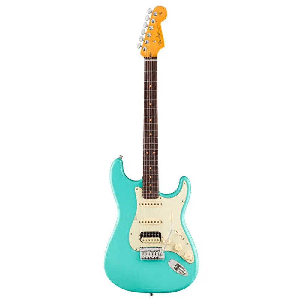 Fender 0118230849 American Ultra Luxe Vintage Stratocaster HSS Elektro Gitar (Sea Foam Green) | Floyd Rose Tremolo Sistemi Paslanmaz Çelik Perdeler ve Sea Foam Green Renk