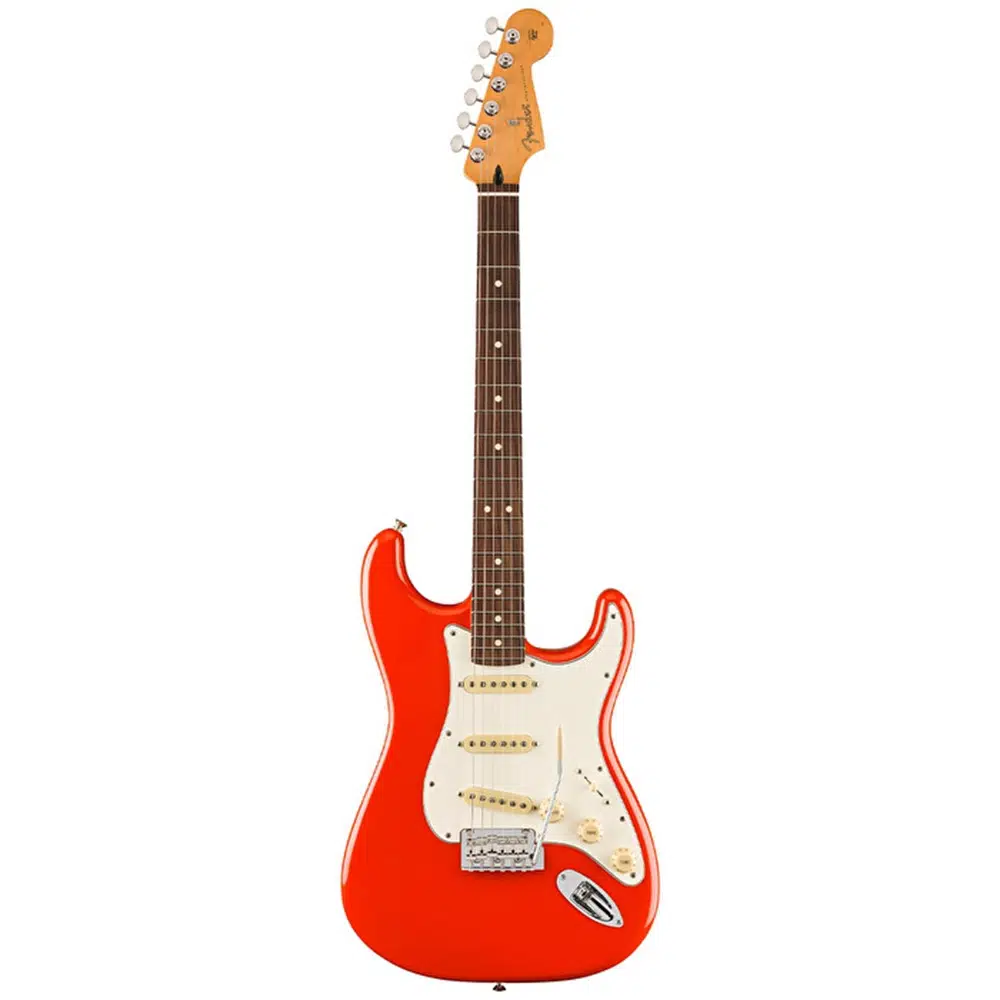 Fender 0140510558 Player II Stratocaster Elektro Gitar (Coral Red) | Gülağacı Klavye Kırmızı Canlı Renk ve Pürüzsüz Tremolo