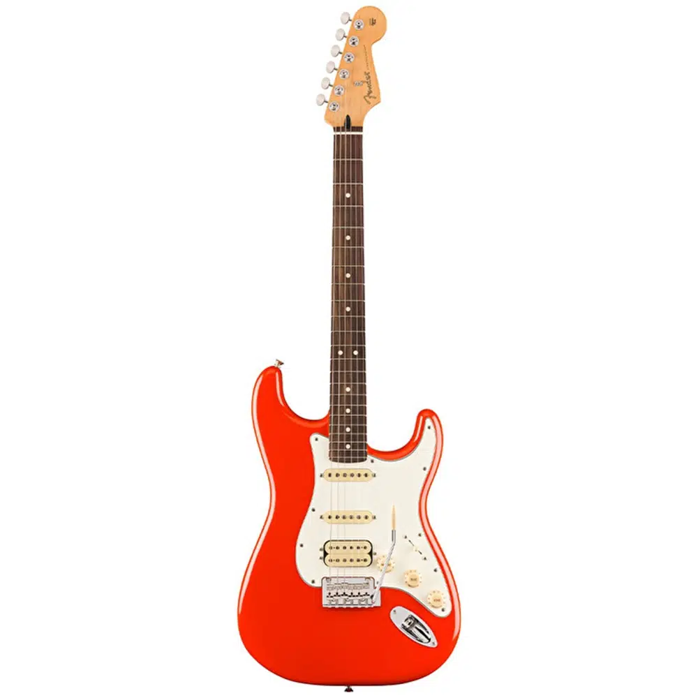 Fender 0140540558 Player Iı Stratocaster Hss Elektro Gitar (coral Red - Gülağacı Klavye) | Modern Profesyonel Seri Kırmızı Renk Ve Alnico V Humbucker Köprü Manyetiği